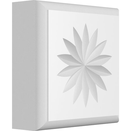 Ekena Millwork Standard Sedgwick Flower Rosette With Rounded Edge, 3"W x 3"H x 1"P ROSP030X030X100SDG11